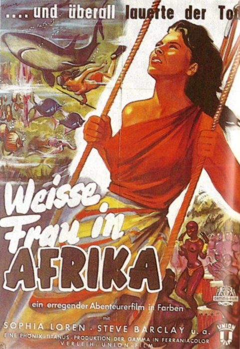 in Filmposter-Archiv Frau Weiße Filmplakat: Afrika - (1953)