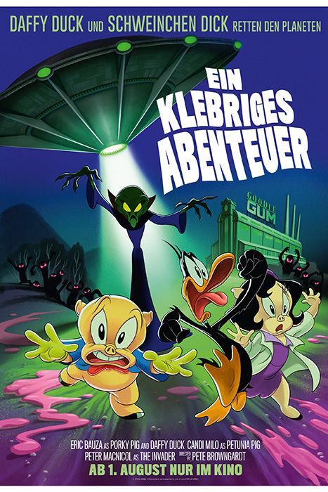 Plakat zum Film: klebriges Abenteuer, Ein: Daffy Duck und Schweinchen Dick retten den Planet